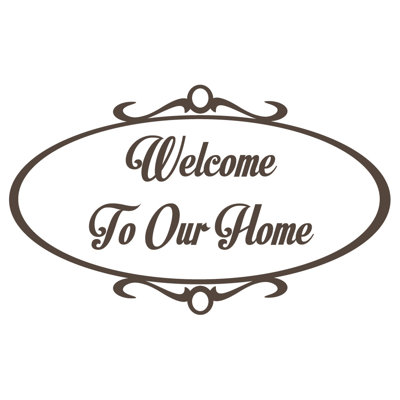 Décalcomanie murale welcome to home