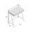 Cowley Metal Base Writing Desk