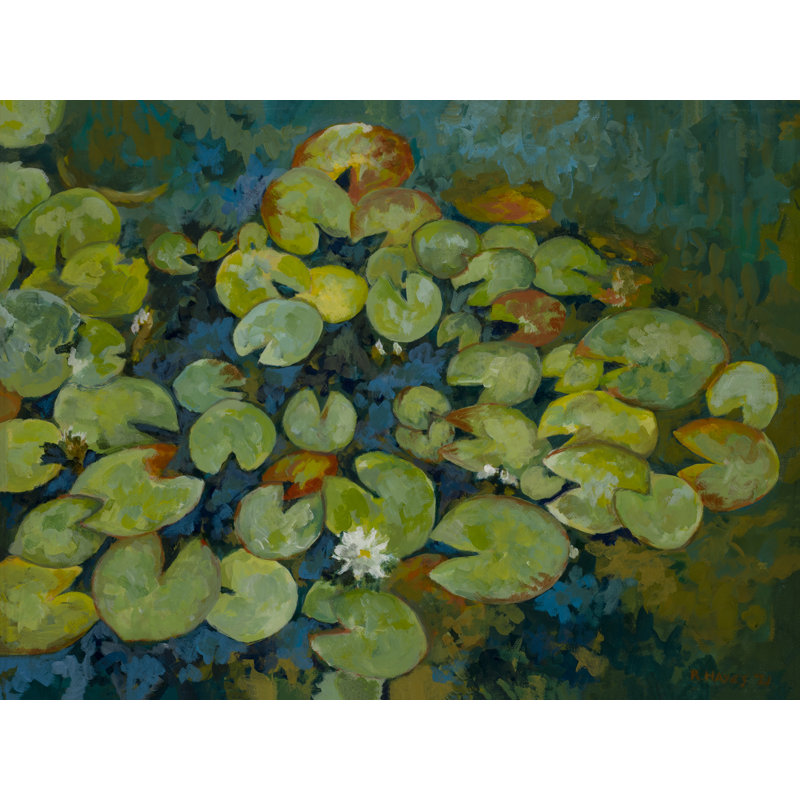Lotus Pond Serenity Series III Print by Ruth Hayes, Wrapped Canvas, 24" H x 32" W