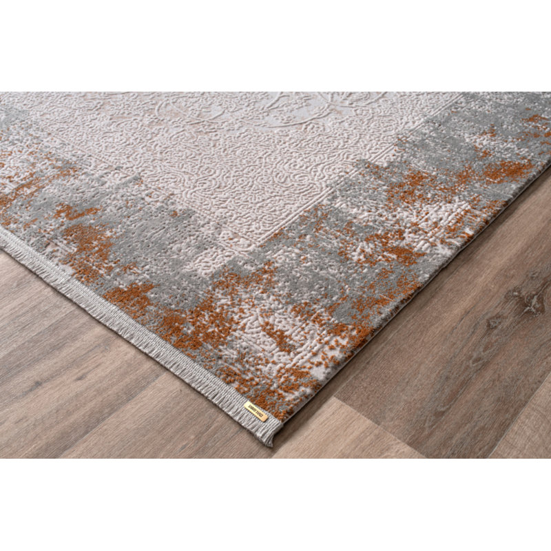 Tapis en coton Lakyn, Rectangle 2 pi 7 po x 5 pi