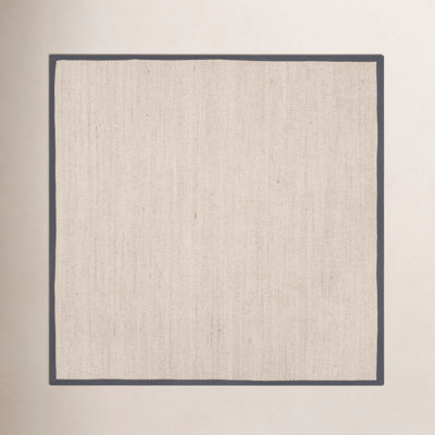 Marble Dark Gray Sisal Jute Rug
