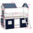 Bunk Wood House Bed With Elegant Windows-1511870976