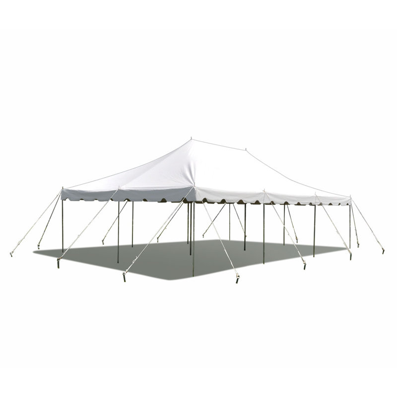 20' x 30' Weekender Pole Party Tent, White, 20 ft x 30 ft, White
