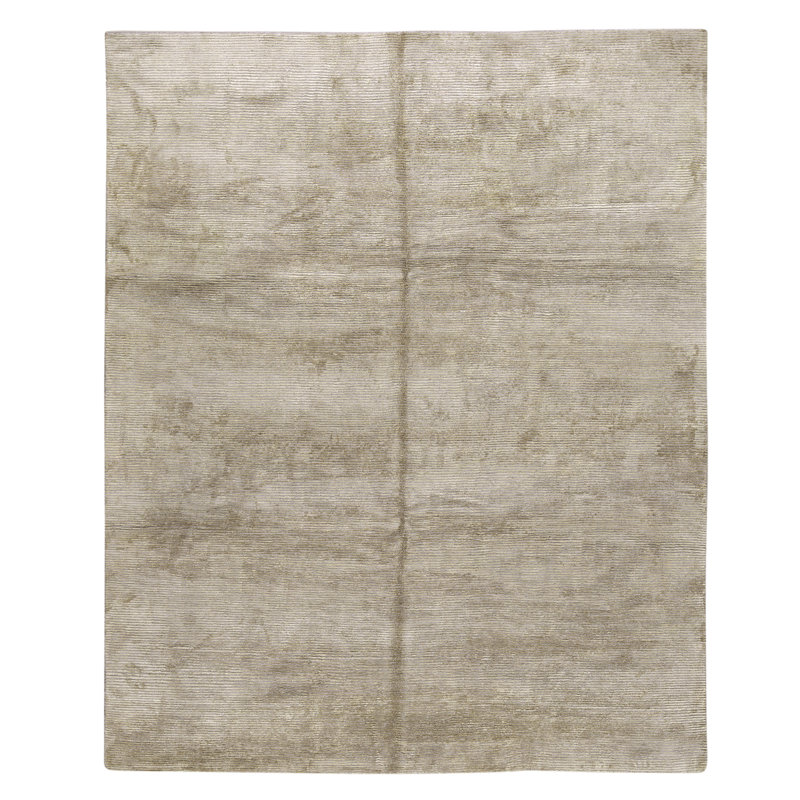 Tapis blanc et crème noué à la main de haute qualité