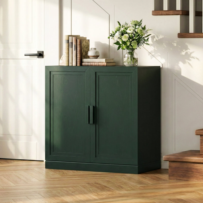 Gershwin Accent Storage Cabinet, 31" H x 31" W x 16" D, Dark Green