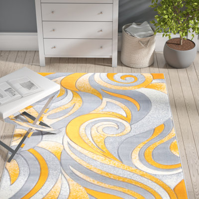 Mangue abstraite/Tapis décoratif grise dossantos