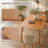 Rectangular Kitchen Table,Wood Dining Table With Large Tabletop