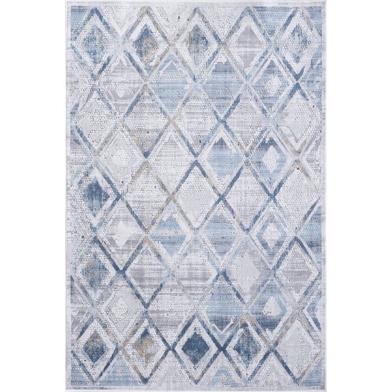 Tapis gris / crème Altura, Rectangle 9 pi 2 po x 12 pi 10 po