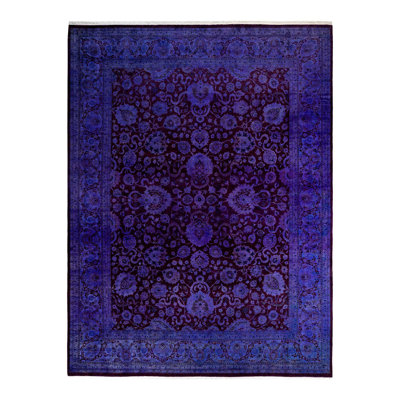 Tapis mauve unique 9 pi 2 po x 12 pi 3 po Yohanan