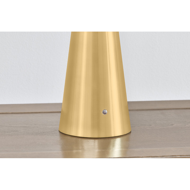 Cashel Rechargeable Table Lamp in Aged Brass