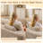 No Assembly Required Compression Packed 3-piece Cloud Modular Upholstered Sectional Sofa With Chaise Lounge Chair-82438244-82421009
