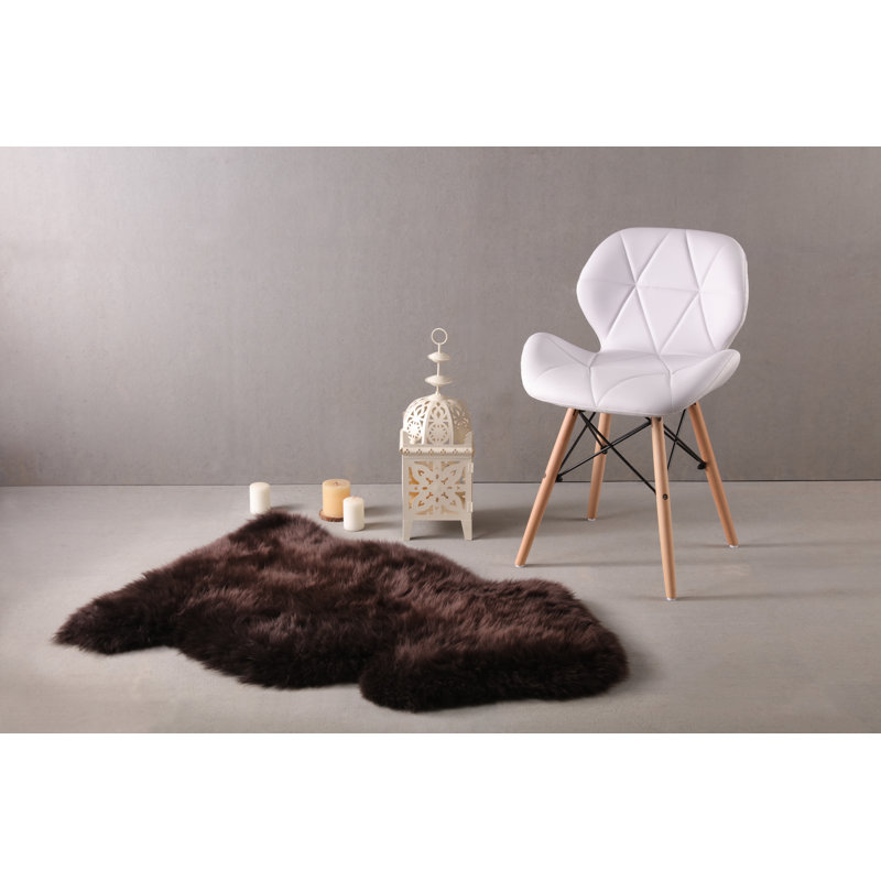 Fibre by Auskin Area Rug Handcrafted Longwool Sheepskin Indoor Area Rug 24" W x 39" D