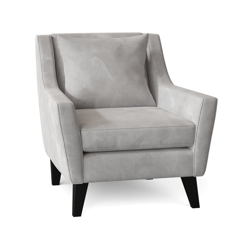 Fauteuil l 33 po Gros, Chenille huître céleste