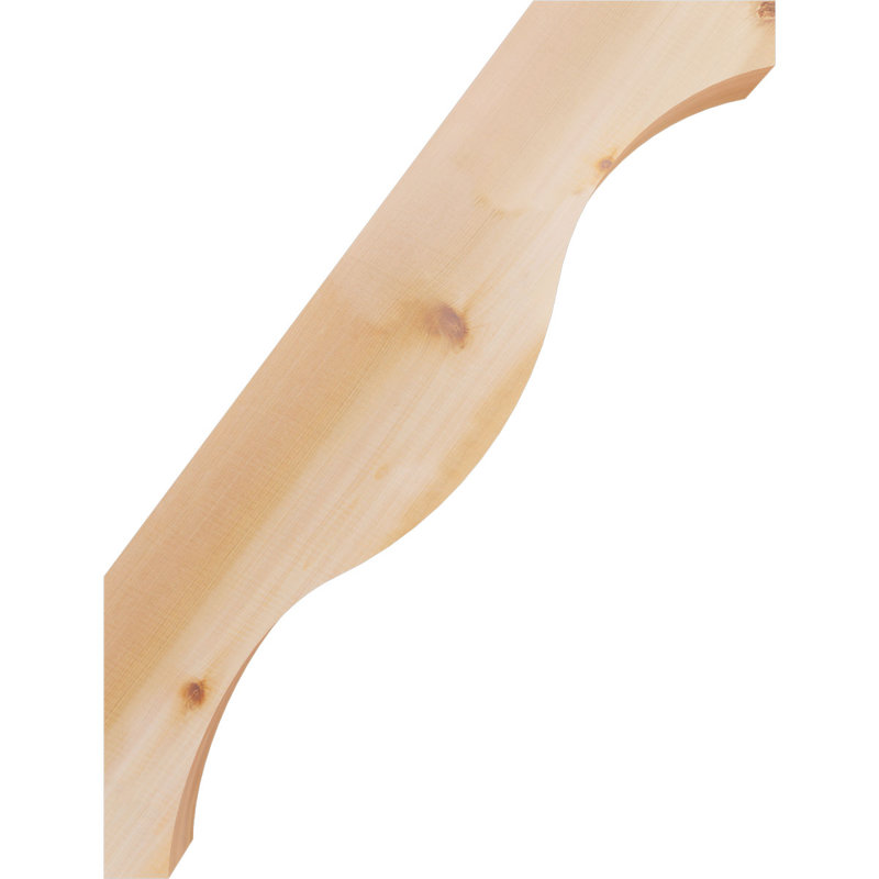 Funston Knee Brace, Western Red Cedar, Smooth, 34" H x 3.5" W x 26" D