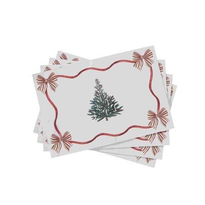 Avanti Heirloom Noel 4-Pack Placemat Set