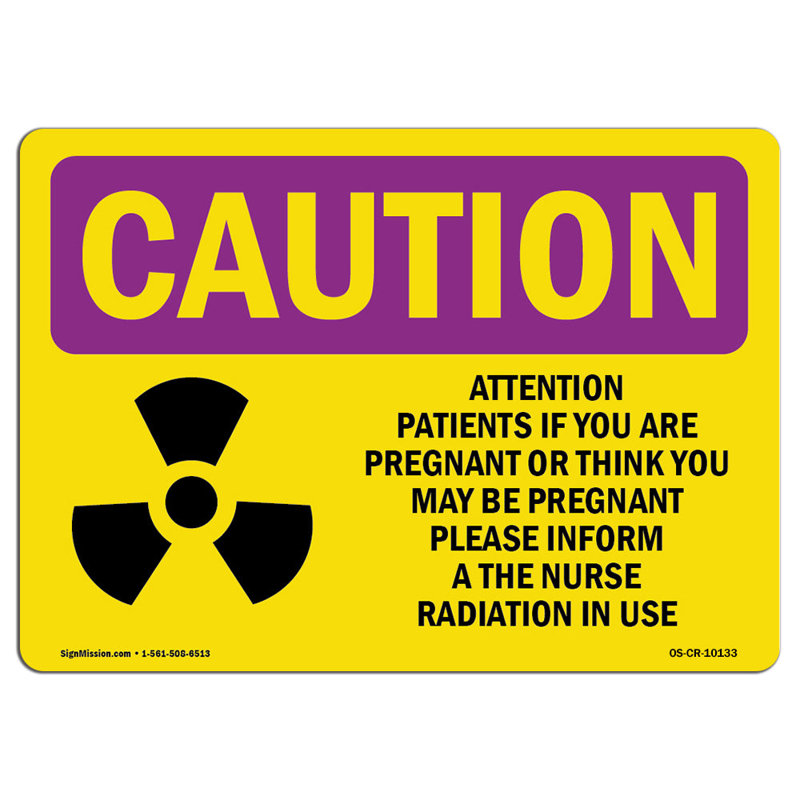 OSHA Caution Radiation Sign