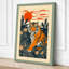 Tiger in Jungle Japandi - Wrapped Canvas-34168800-34168804