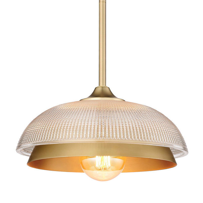 Luminaire suspendu en forme de dôme à 1 lumière Maecyn