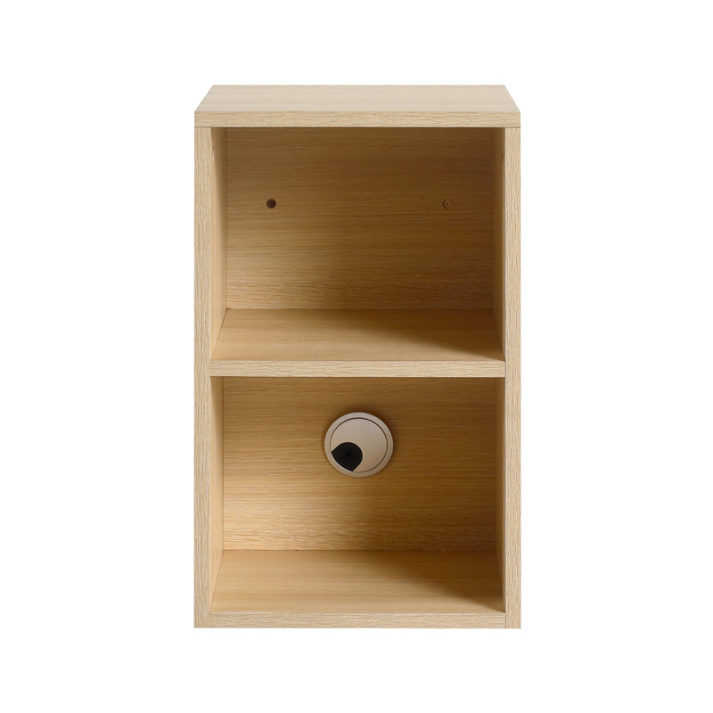 Petites tablettes de rangement murales de 12 pouces, Chêne blanc Américain