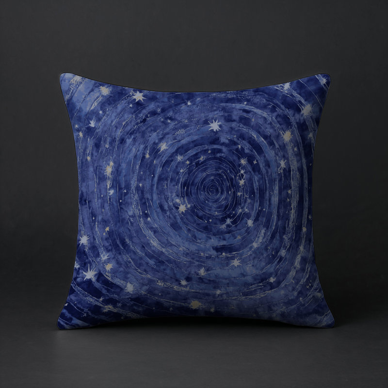 Coussin décoratif intérieur et extérieur Modern, Carré 16 po, Gris abstrait 46