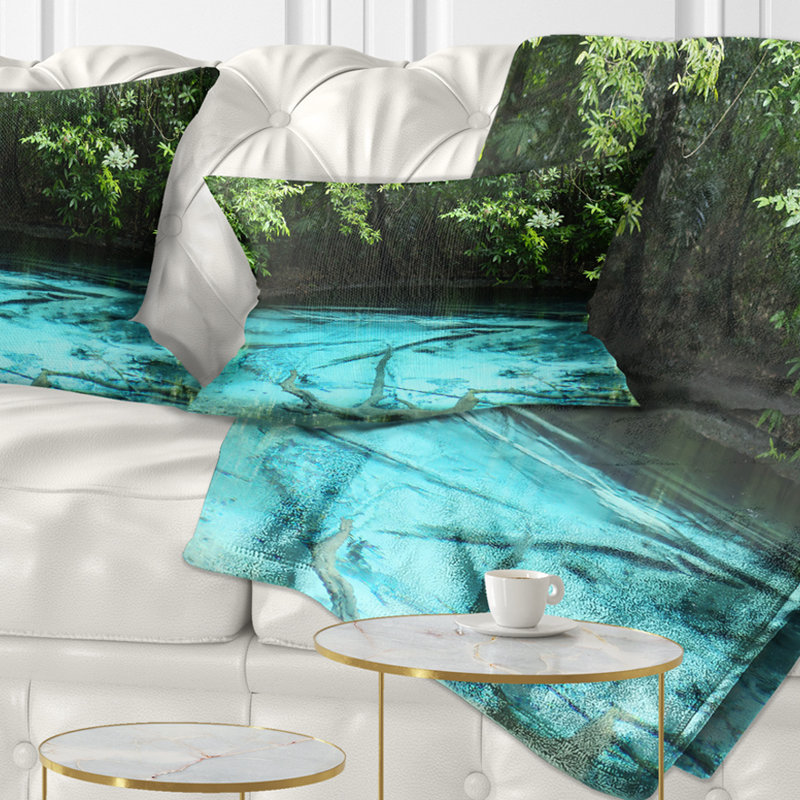 Coussin lombaire paysage forêt profonde
