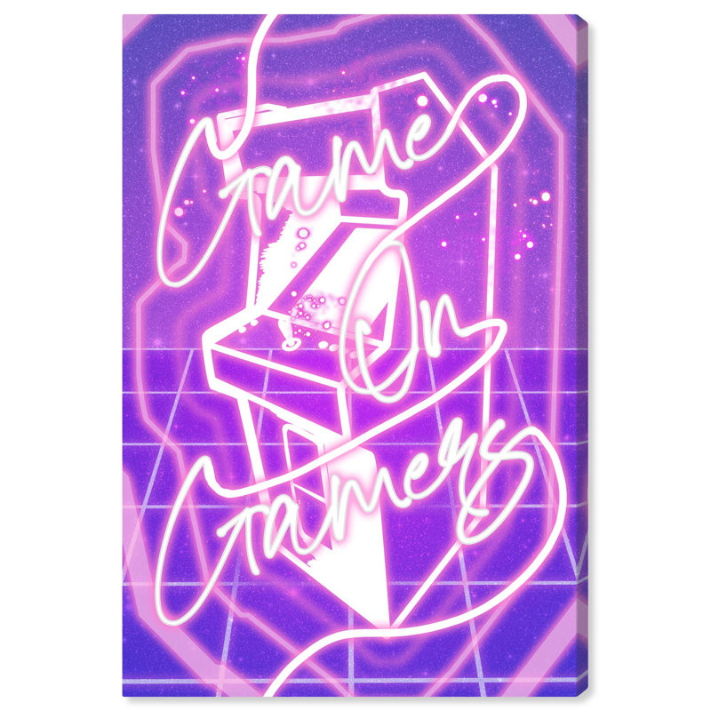 Game On Canvas Gamer Art Prints, 24" x 16"