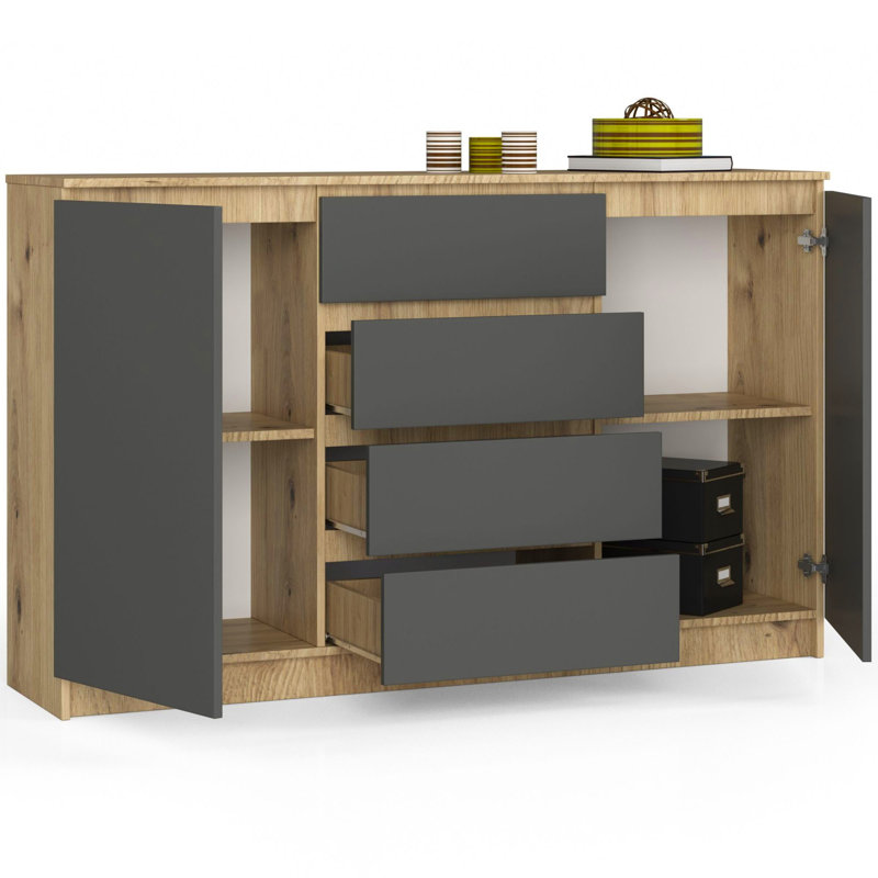 Sidse 4 - Drawer Chest of Drawers,  99cm H x 160cm W x 40cm D