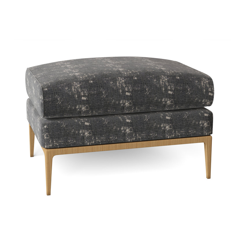 Cooper Ottoman, Maya Cyan, Amber