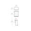 Simplehuman 58L recycling rectangular pedal bin with black plastic lid, brushed stainless steel