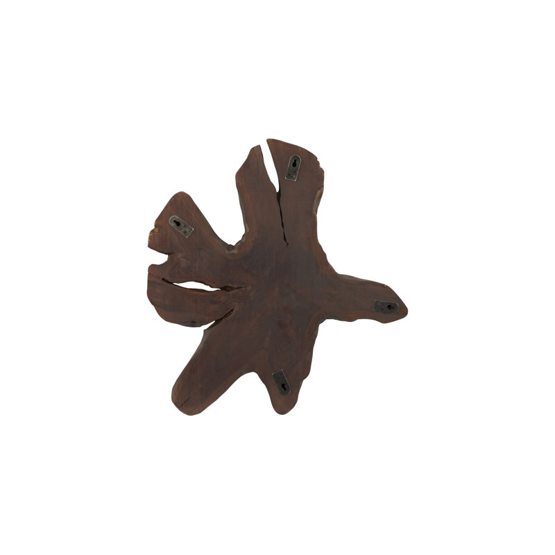 Teak Slice Wall Décor, Md, Dark Grey