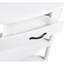 Table de coin 33,8 po Milk White