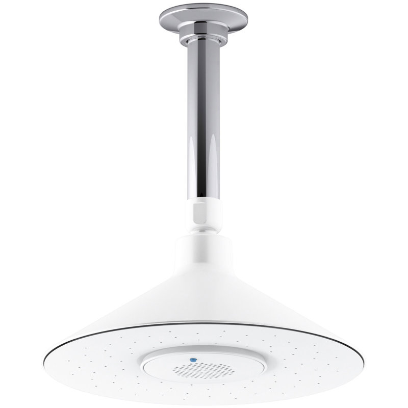 Moxie Rainhead with Wireless Speaker, Vibrant Brushed Nickel, 2.5 GPM