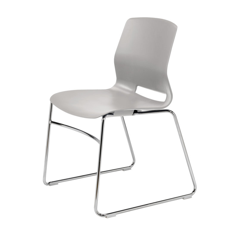 Wille Metal Stackable Multipurpose Chair, Light Gray