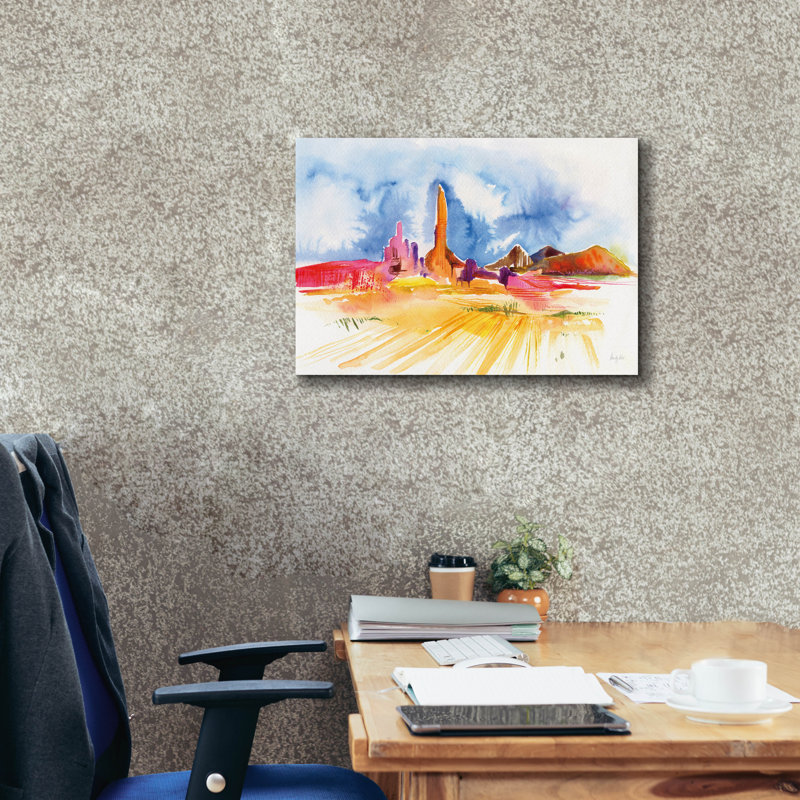 «Formation» par Kristy Rice, art mural sur toile, H 18 po x l 26 po x P 0,75 po