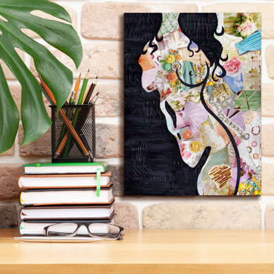 'Brunette' by Artpoptart Canvas Wall Art