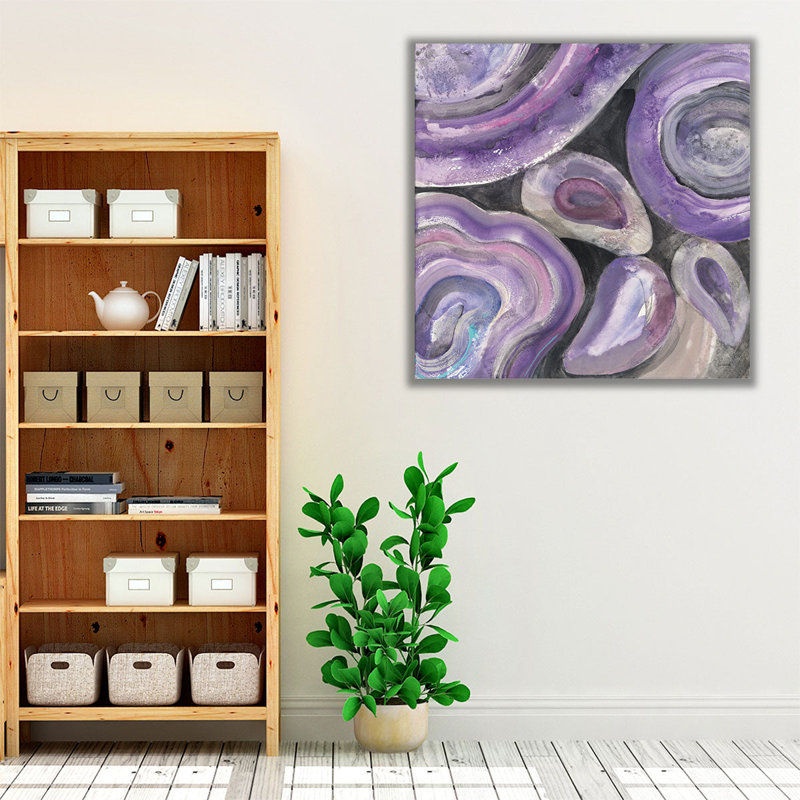 «Circle Rain», reproduction d'art sur toile, H 12 po x l 12 po