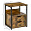 Anely 40cm W Steel Bedside Table