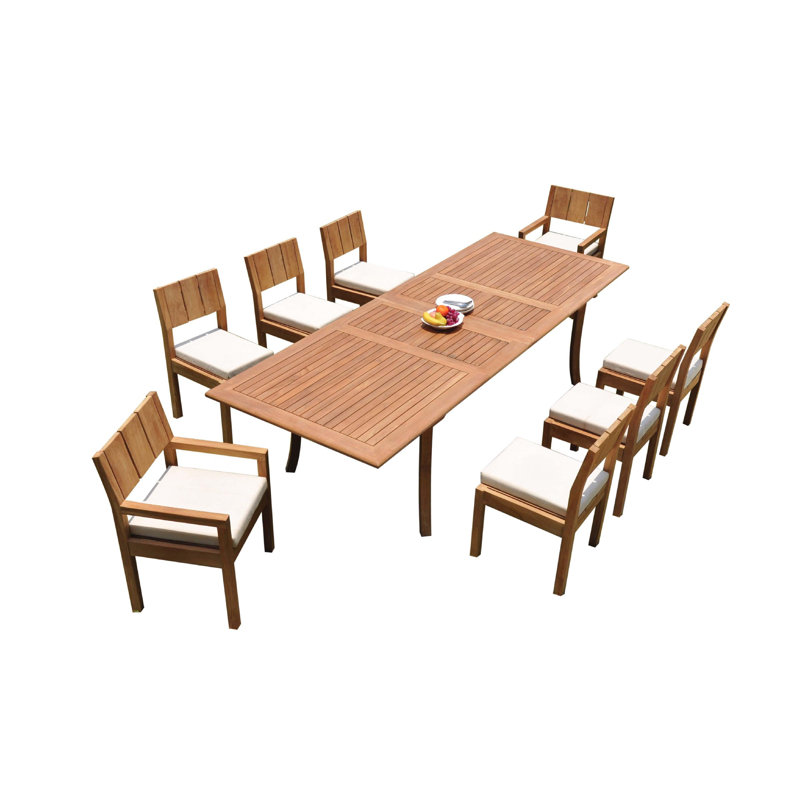 Veranda Outdoor 9 - Piece Teak Dining Set