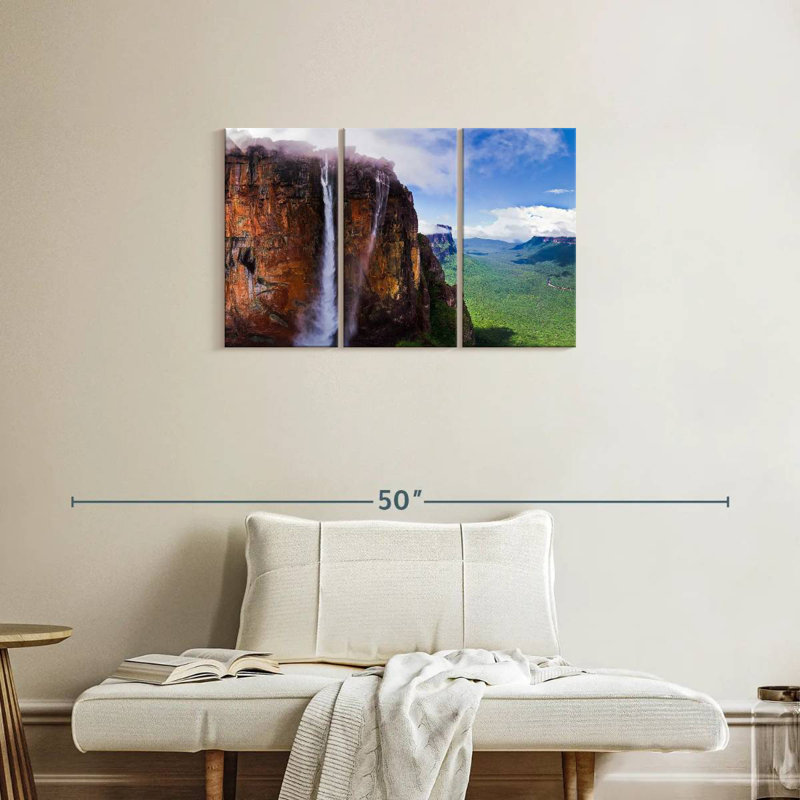 Alvord Wispy Angel Falls, H 20 po x l 33 po
