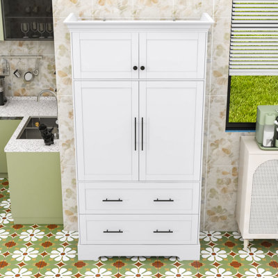 Armoire de cuisine - Rangement spacieux et organisateur multifonctionnel