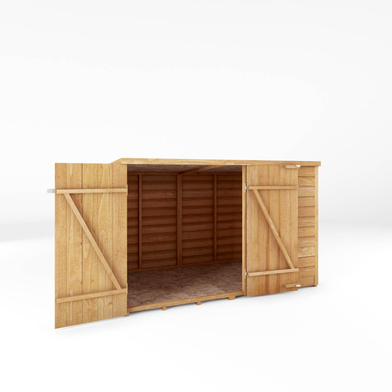 Mercia 4 x 6ft Overlap Pent Bike Store, Yes