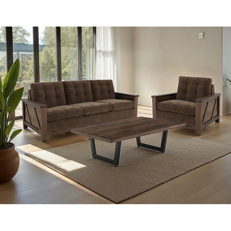 Structure et base en bois, fauteuil