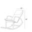 Chaise berçante à haut dossier à structure en bois avec design ergonomique, favorisant la détente et la facilité, rembourré de bois massif contemporain, lisse et confortable-1952873408