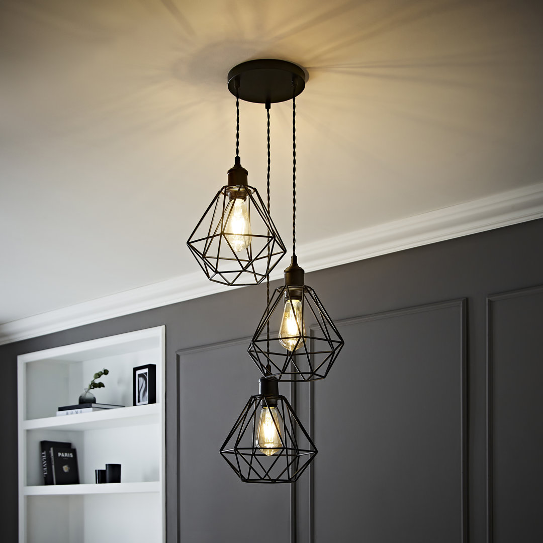 3 - Light Matte Black Pendant