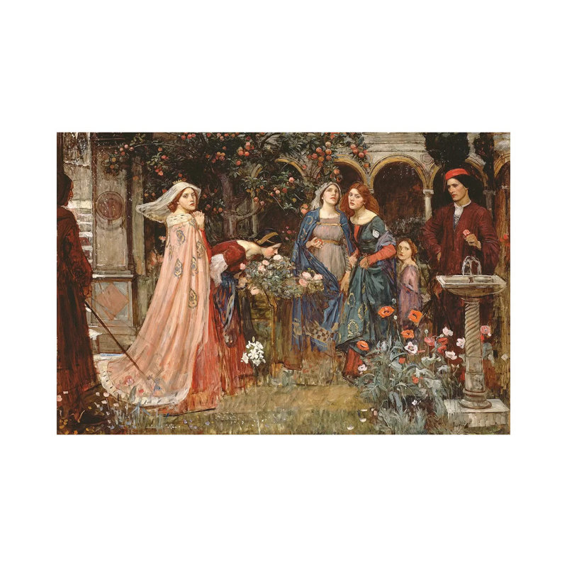 The Enchanted Garden, C.1916-17 by John William Waterhouse - Wrapped Canvas Gallery-Wrapped Canvas Giclée