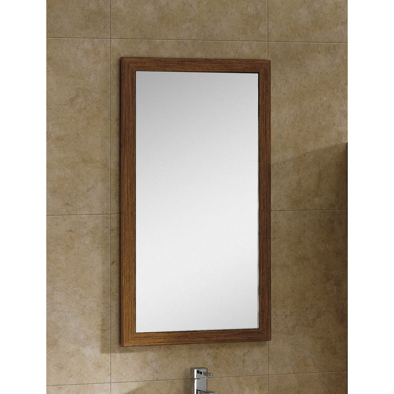 Miroir de salle de bain/meuble-lavabo contemporain moderne & Hendrix, H 33,5 po x l 17,75 po, Blé