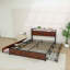 Bed Frame Full With 6 With Storage Function Drawers, With Storage Function With Headboard With Charging Statio, Solid And Stable, Noise Free-198873126