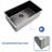 30" Kitchen Sink Undermount - Stainless Steel 18 Gauge, Soundproof, Heatproof, Stainproof, Scratchproof, Rustproof, Deep Basin, X Groove Drainage, 3.5" Drain Hole 30"X18" Steel, Sound Dampening, Heat