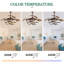 Ventilateur de plafond rétractable 42 po avec lumières DEL Brynnly-1764594652