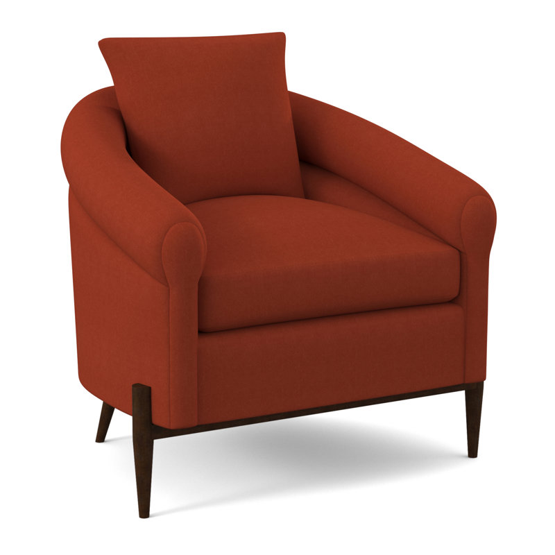 Chaise Jaxson, Noyer américain, Mélange de polyester Margaret Tangelo